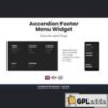 Accordion Footer Menu Widget For Elementor v1.0
