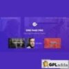 One Page Pro v1.2.2 ? Multi Purpose OnePage WordPress Theme