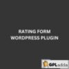 Rating Form v1.6.9 - WordPress Plugin