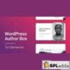 WordPress Author Box for Elementor v1.0.3