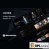 Awwa - Dark Portfolio Elementor Template Kit