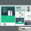 Haya - App Startup Elementor Template Kit