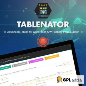 Tablenator 2.1.92 - Advanced Tables for WordPress & WP Bakery Page Builder